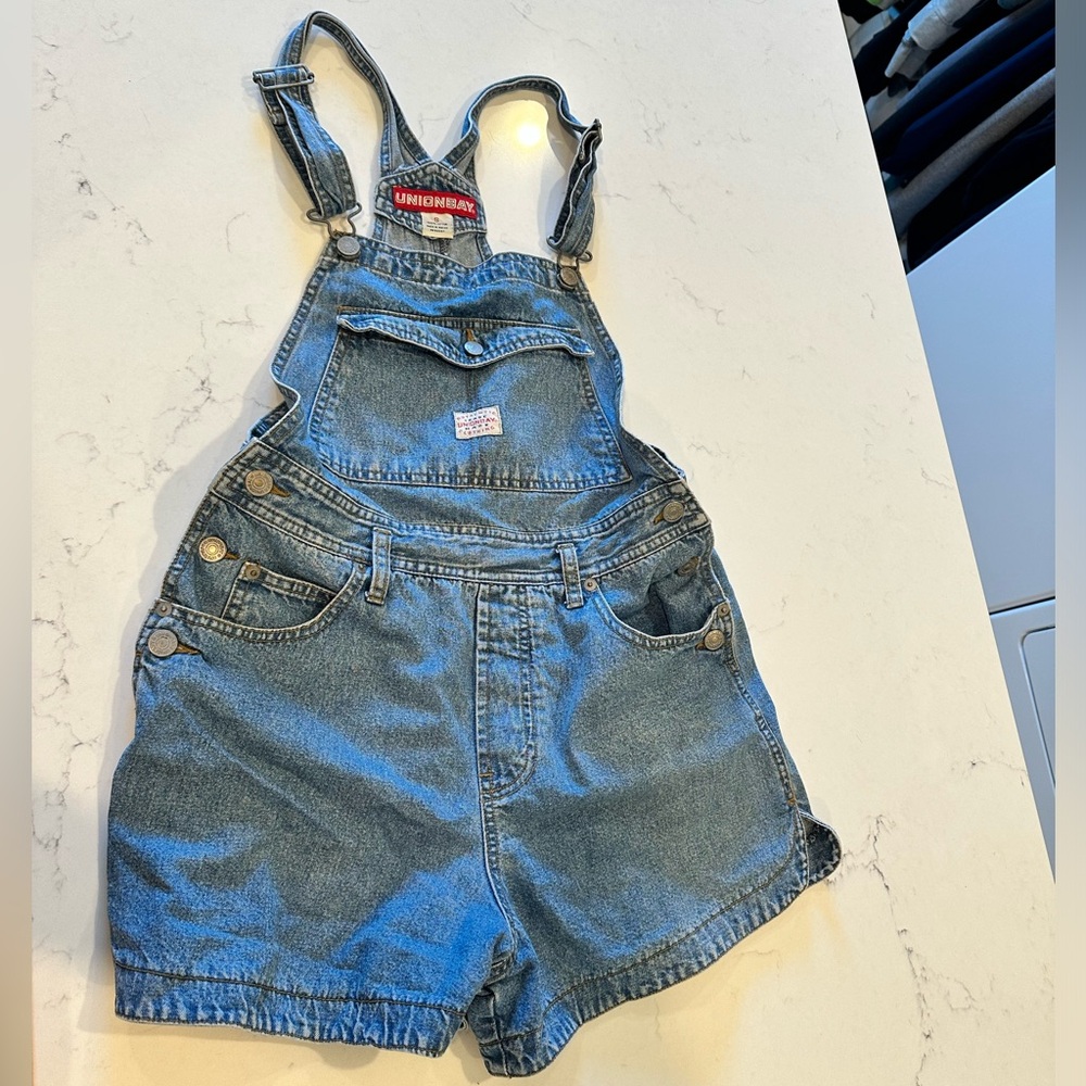 90’s vintage Unionbay overall Jean shorts